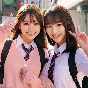 ももちゃん＆みなみちゃん（skho176 / シロウト速報）